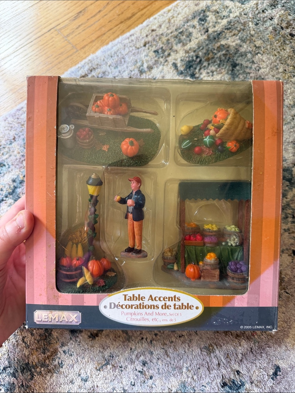 LEMAX HARVEST CROSSING FIGURINES PUMPKINS AND MORE-SET RETIRED